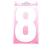 Iron on Number EXTRA LARGE 30cm - White 8