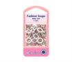 Fashion Snaps Ring Top 11mm - White