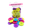 Buttons - Bulkpack - Multi Clown Pack 02