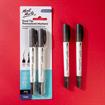 Mont Marte - Dual Tip Permanent Markers Black 2pc