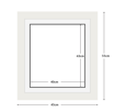 DIAMOND DOTZ - Aperture:40 X 43Cm White/White - inside frame:45 x 55cm