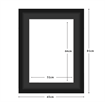 DIAMOND DOTZ - Aperture:51 X 66Cm Black/Black - inside frame:81 x 65cm