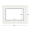 DIAMOND DOTZ - Aperture:66 X 46.5Cm White/White - inside frame:81 x 65cm