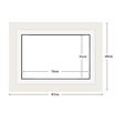 DIAMOND DOTZ - Aperture:76 X 31Cm White/White - inside frame:87 x 40cm