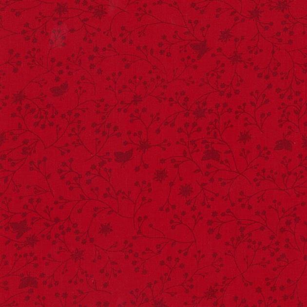 TRIPLE S - Flutter Quilt Backing Fabric - 280Cm Width Printed - red