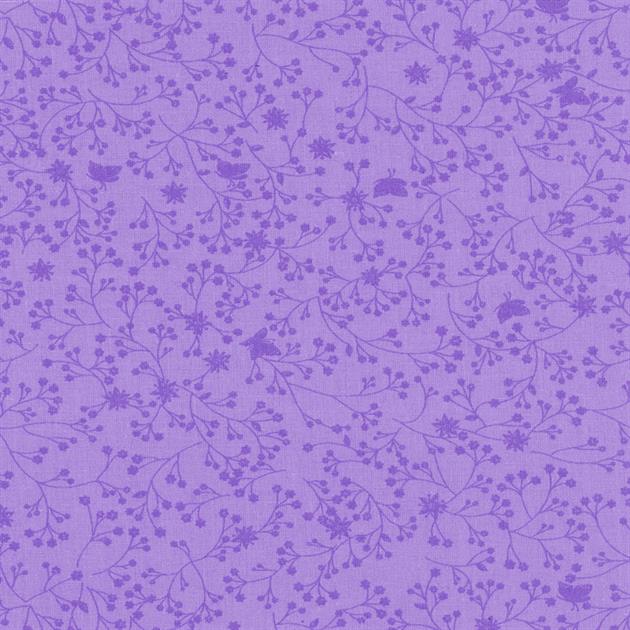 TRIPLE S - Flutter Quilt Backing Fabric - 280Cm Width Printed - passion flower