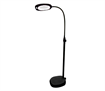 Black LED Magnifying Floor Lamp