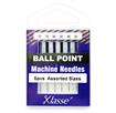 KLASSE NEEDLES - Machine Needle Ballpoint  Mix 70/80/90 - 6 per cassette