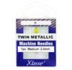 KLASSE NEEDLES - Machine Needle Twin-Metallic Size 80/2.0Mm - 1 per cassette