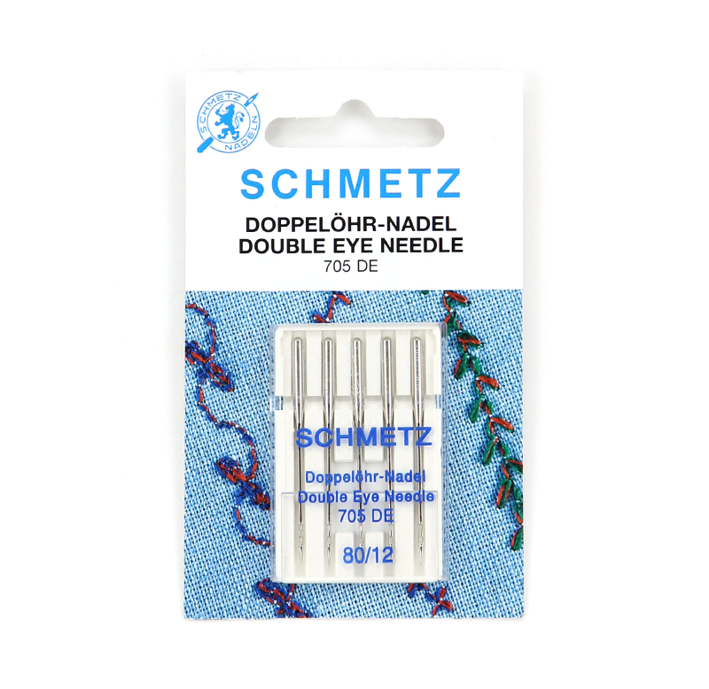 Machine Needle - Double Eye - 705 DE - 80/12