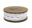 Bowtique Cotton Lace Ribbon 10mm x 5m White