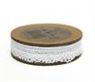 Bowtique Cotton Lace Ribbon 12mm x 5m White
