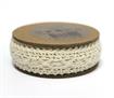 Bowtique Cotton Lace Ribbon 15mm x 5m Cream