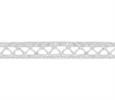 Bowtique Cotton Lace Ribbon 8mm x 5m White