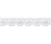 Bowtique Cotton Lace Ribbon 10mm x 5m White