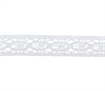 Bowtique Cotton Lace Ribbon 12mm x 5m White