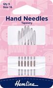 HEMLINE HANGSELL - Hand Needle - Tapestry 6 Pack - size 16