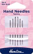 HEMLINE HANGSELL - Hand Needle - Tapestry 6 Pack - size 18-22