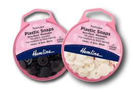 HEMLINE HANGSELL - Tool Less Plastic Snaps - 9mm - 10 sets