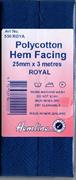 HEMLINE HANGSELL - Bias Hem Facing 25mm x 3m - royal