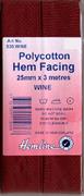 HEMLINE HANGSELL - Bias Hem Facing 25mm x 3m - wine