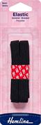 HEMLINE HANGSELL - Elastic  Braided 9mm x 2m - black