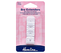 Bra Back Expander Extender 19mm - 1 Hook - white