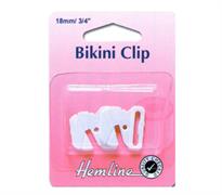 Bikini Clips 19mm - 1 Set White