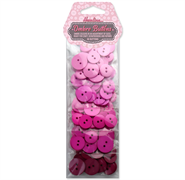 HEMLINE OMBRE BUTTONS QTY 90 PINK