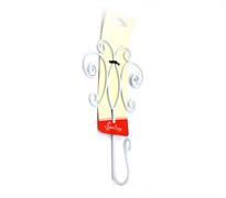 Quilt Hook – 7.5in wire – White – Butterfly scroll.