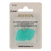 BOHIN - Rubber Finger Cots (M) - green rubber 2 pack