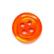 HEMLINE BUTTONS - Fluoro Shirt Button - fluro orange 18mm