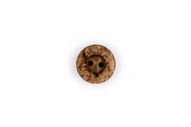 HEMLINE BUTTONS - Novelty Line Wooden Imitation Buttons Type 54 7PCS - brown