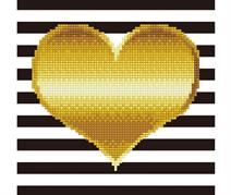 Diamond Art - Heart - 22 x 22cm