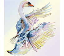 DIAMOND DOTZ - Graceful Landing - 51.5 x 51.5cm (20.2 x 20.2 in)