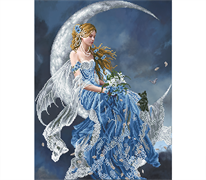 Diamond Dotz Silver Moon - 52 x 62cm  (20.5 x 24.4in)