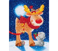 Diamond Dotz Reindeer Gift 27 x 35cm (10.6 x 13.8in)