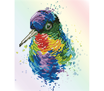 DIAMOND DOTZ - Rainbow Feathers - 30 x 35cm (11.8  x 13.8IN )