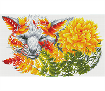 Diamond Dotz Fern Fox - 52 x 32cm (20.5 x  12.6n)