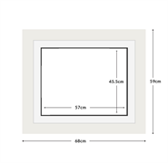 DIAMOND DOTZ - Aperture:57 X 45.5Cm White/White
