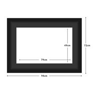 DIAMOND DOTZ - Aperture:79 X 49Cm Black/Black