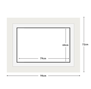 DIAMOND DOTZ - Aperture:79 X 64Cm White/White