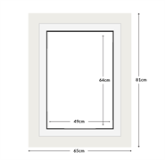 DIAMOND DOTZ - Aperture:49 X 64Cm White/White