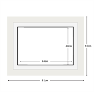 DIAMOND DOTZ - Aperture:65 X 40Cm White/White