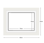 DIAMOND DOTZ - Aperture:71 X 55Cm White/White