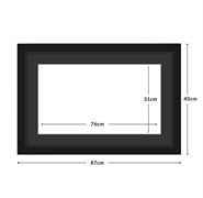 DIAMOND DOTZ - Aperture:76 X 31Cm Black/Black