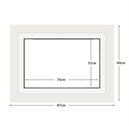 DIAMOND DOTZ - Aperture:76 X 31Cm White/White