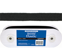 Elastic Premium Braided - 9mm Black