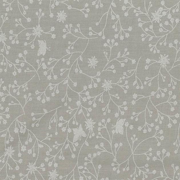 Quilt Backing - Flutter Quilt Backing Fabric - 280 Width Printed - White on Grey