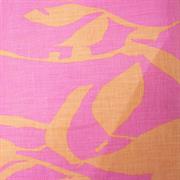 Hobbysew - 100% LINEN 14x14 PRINTED FABRIC - TROPICAL LEAFS 1